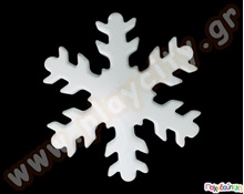 Διακοσμητικά από Φελιζόλ Νυφάδες χιονιού εξάκτηνες (9x17,5) cm  Διακοσμητικά από Φελιζόλ