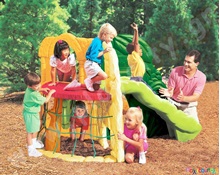 Πλαστική τσουλήθρα Αναρριχητής Ζούγκλας Little Tikes  Συστήματα Αναρρίχησης με Τσουλήθρα