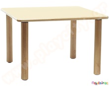 Ξύλινο Παιδικό Τραπέζι τετράγωνο φυσικό χρώμα  Ξύλινα Παιδικά Τραπεζάκια