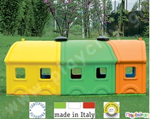 Πλαστικό τούνελ παιχνιδιού Τρενάκι Προσθήκη 1 σπόνδυλου  Πλαστικά Κέντρα Παιδικής Χαράς