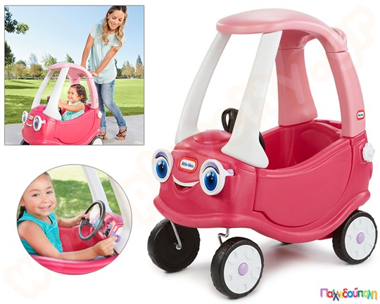Πλαστικό αυτοκίνητο Ευχάριστο Princess Pink Coupe Little Tikes