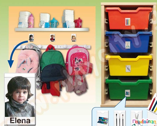 Αυτοκόλλητες θήκες ταξινόμησης και προσδιορισμού