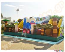 Φουσκωτό Παιχνίδι Μαδαγασκάρη (με 3 blowers)  Φουσκωτά Πάρκα