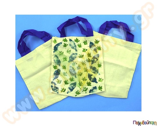 Διακόσμησε βαμβακερές τσάντες 6 τεμάχια 22Χ22