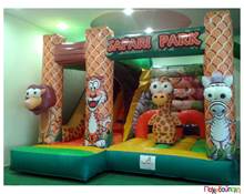 Φουσκωτό Παιχνίδι Άγρια Ζώα με τσουλήθρα (με 1 blower)  Φουσκωτά Κάστρα