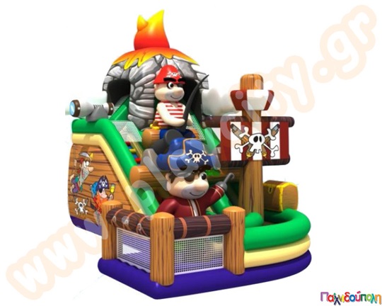 Φουσκωτό Παιχνίδι Η Φωλιά των Πειρατών (με 3 blowers)