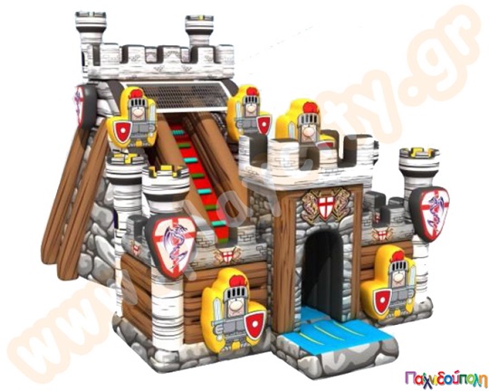 Φουσκωτό Παιχνίδι Τσουλήθρα Μεσαιωνικό Κάστρο (με 4 blowers)