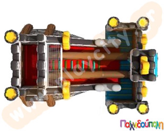 Φουσκωτό Παιχνίδι Τσουλήθρα Μεσαιωνικό Κάστρο (με 4 blowers)