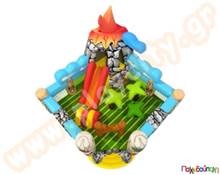 Φουσκωτό Παιχνίδι Περιπέτεια στο Ηφαίστειο (με 4 blowers)  Φουσκωτά Πάρκα