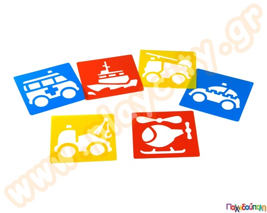 Στένσιλ μέσων πρώτων βοηθειών 6 τεμάχια