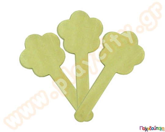 Ξύλινα λουλουδάκια 10 Sticks