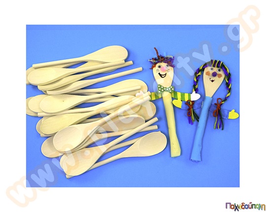 Ξύλινες κουτάλες 23 cm