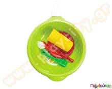 Σετ για πλύσιμο πιάτων 10 τεμάχια  Παιδικά Κουζινικά