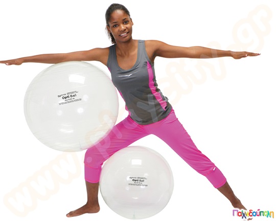 Μπάλα γυμναστικής διάφανη 55 εκ.