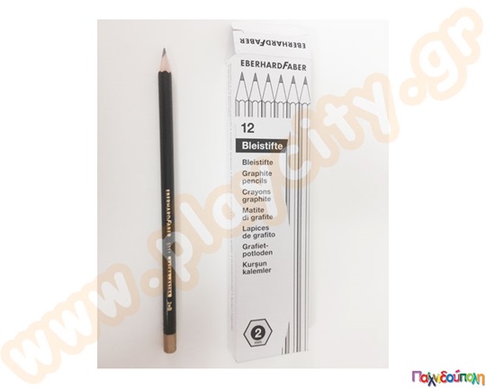 Μολύβι Faber 2B με χρυσό κεφαλάκι Extra