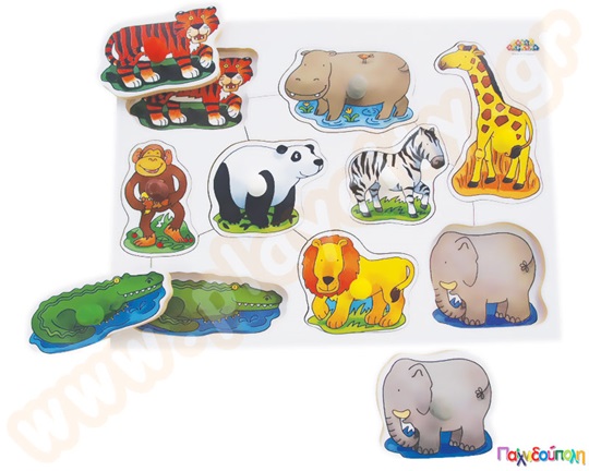 Ξύλινα Ενσφηνώματα Άγρια Ζώα