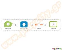 Σετ με 4 πίνακες προγραφής γράφω-σβήνω  Εκπαιδευτικά Παιχνίδια με Λέξεις - Γράμματα