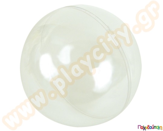 Διάφανη πλαστική μπάλα φωλιά 8 cm σετ 5