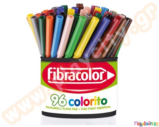 Μαρκαδόροι λεπτοί Super Washable σε πλαστικό βάζο