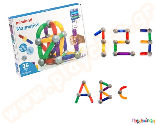 Κατασκευές με μαγνήτες σετ 36 τεμαχίων
