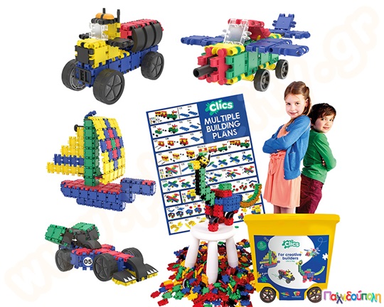 Κατασκευαστικό Σετ Clics (rollerbox με 750 τεμάχια)