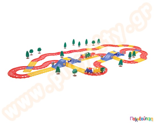 Σιδηρόδρομος μεγάλος 100 τμχ. σε κουβά 20 L