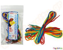 Κορδόνια δεσίματος-περάσματος σετ 10 τεμαχίων  Πλαστικά Παιχνίδια Κατασκευών με Αλυσίδες - Καρούλια - Κορδόνια - Κουμπιά