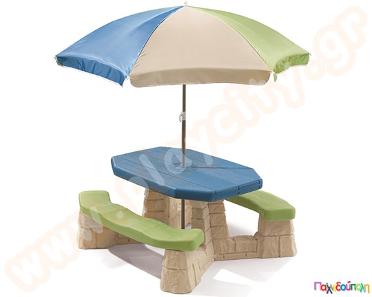 Τραπέζι Εξοχής για 6 παιδιά με Ομπρέλα Sit n Play Step2