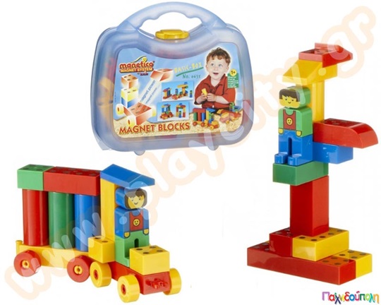 Μαγνητικά τουβλάκια σε βαλιτσάκι