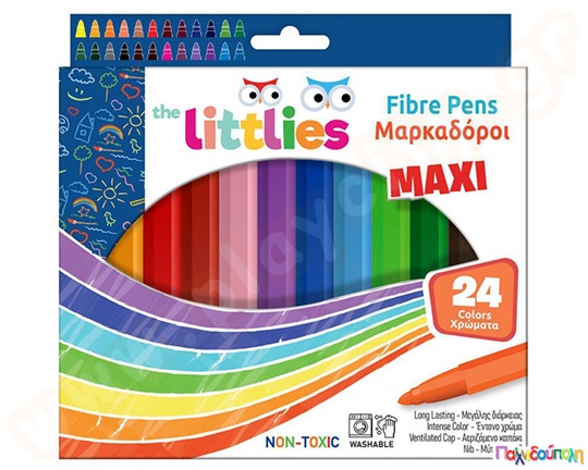 Μαρκαδόροι χοντροί LUNA 24 τμχ.