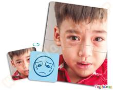 Σετ 10 παζλ συναισθήματα  Χάρτινα Εκπαιδευτικά Παζλς