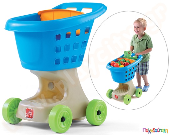Καρότσι Super Market μπλε Step2