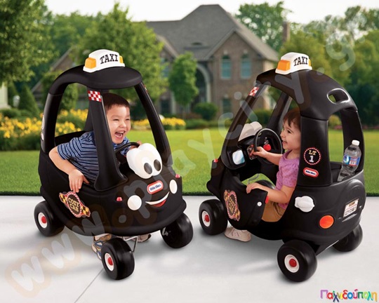 Πλαστικό αυτοκίνητο Ευχάριστο Ταξάκι Μαύρο Coupe Little Tikes
