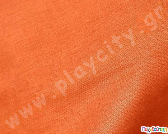 Σεντόνι βαμβακερό πορτοκαλί ράντσου