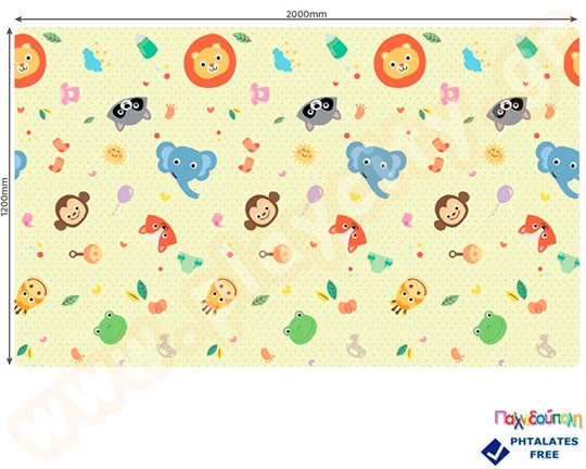 Χαλί Παιχνιδιού Ζωάκια