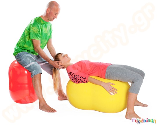 Μπάλα γυμναστικής φυστίκι Μήκος (130) εκ, Διάμετρος (85) εκ.