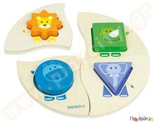 Funny Four  Ξύλινα Παιδικά Ενσφηνώματα