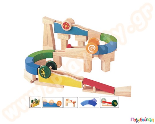 Οικοδομικό Υλικό με Ρόδες Plan Toys