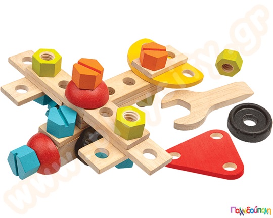 Ξύλινο Σετ Κατασκευών Plan Toys