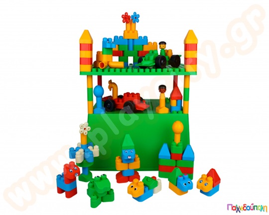 Τουβλάκια κατασκευών φάρμας 118 τμχ