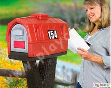 Γραμματοκιβώτιο κόκκινο Rustic Barn Simplay3  Υλικά Εξοπλισμού Ασφαλείας