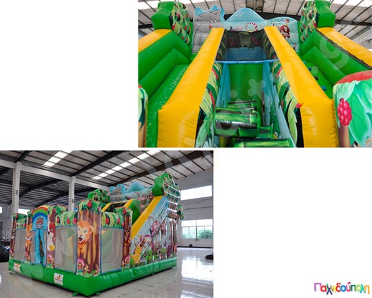 Φουσκωτό Παιχνίδι Πάρκο των Ζώων (με 1 blower)