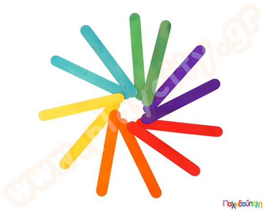 Γλωσσοπίεστρα χρωματιστά σετ 80τμχ