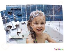 Παζλ με καλές πρακτικές υγιεινής - Κάνω μπάνιο  Ξύλινα Εκπαιδευτικά Παζλς