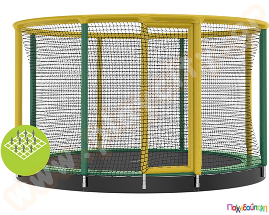 Τραμπολίνο "GALLUS INGROUND 10" διαμέτρου 305 εκ. με ολόκληρο δίχτυ