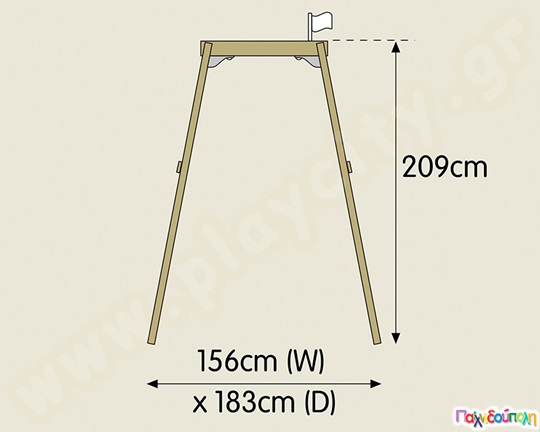 Ξύλινη Κούνια Forest TP Toys