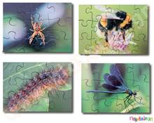 Σετ 8 ξύλινα παζλ έντομα  Ξύλινα Εκπαιδευτικά Παζλς