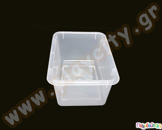Μικρό πλαστικό διαφανές κουτί