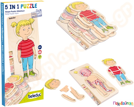 Παζλ επιπέδων το σώμα μου, κορίτσι