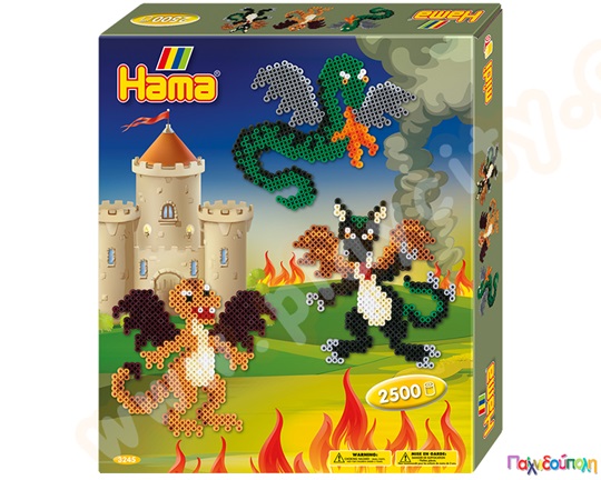 Σετ κατασκευών Δράκοι και Κάστρο 2500 χάντρες 5mm